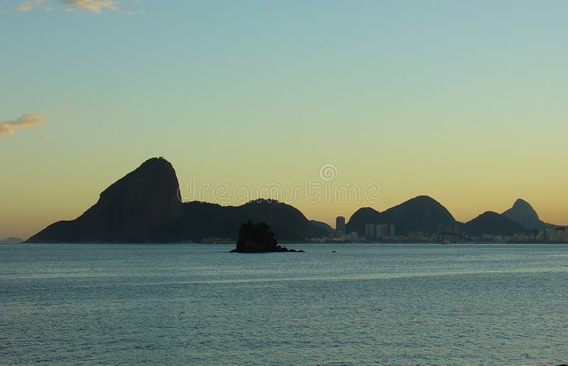 The Sugar Loaf on the sunset