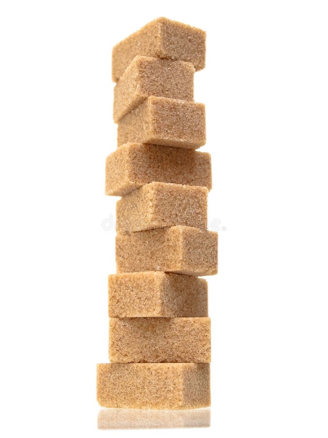 Cane Sugar Isolated on White Background Stock Photo Image of hill