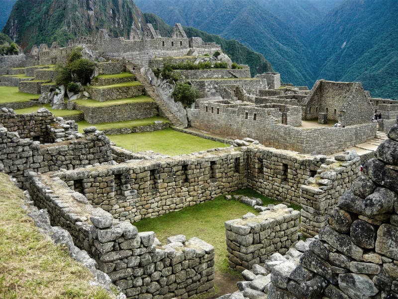 A Suggestive Overview of the Ancient Inca City of Machu Picchu Against A Suggestive Overview of the Ancient Inca City of Machu Picchu Against