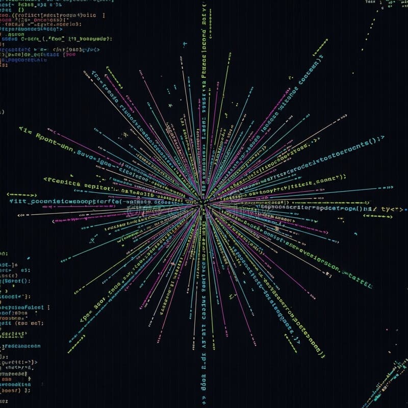 Suggests a graphical representation of code distribution or data vector illustration