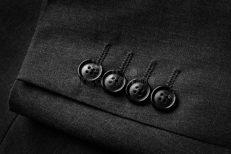 Closeup of suit buttons for business or formal wear. Button clasp stock images, royalty-free photos and pictures