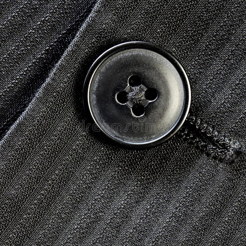 Detail of closeup of suit button on pin stripped cloth. Button clasp stock images, royalty-free photos and pictures