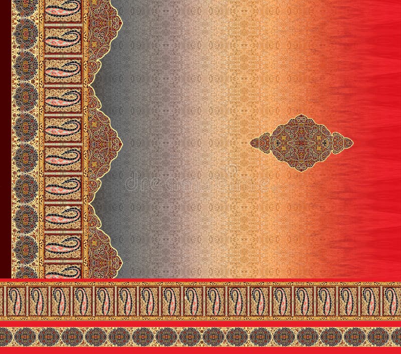 Suit Kurti Digital Design Motif Colorful Back Wallpaper Illustration Stock  Illustration - Illustration of oriental, romantic: 153601891