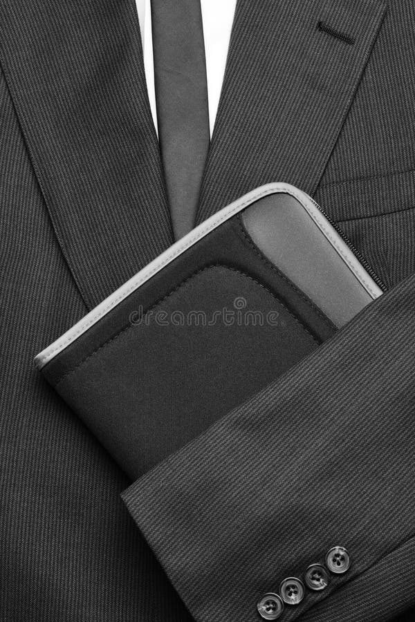 Suit Tie and Folder stock photo. Image of binder, close 44237918