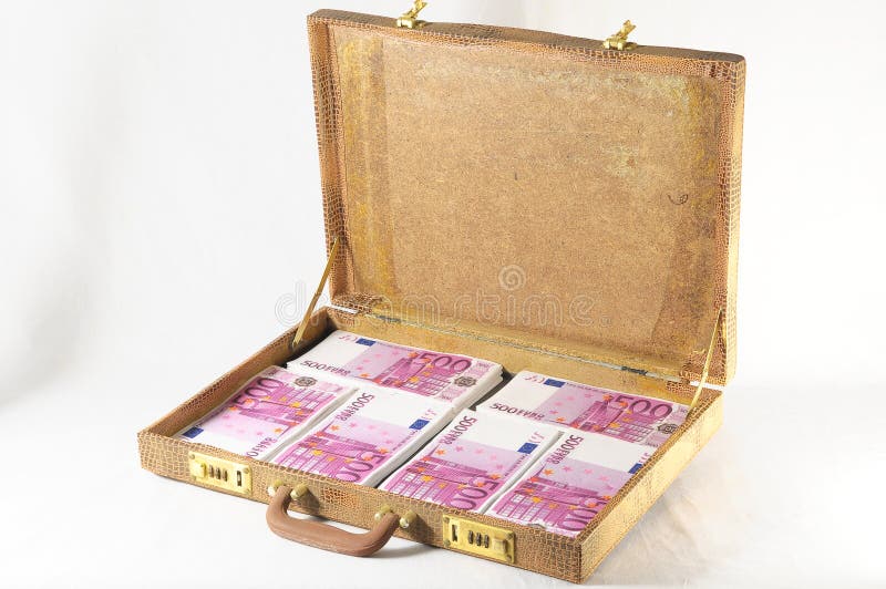 Suitcase Full of Banknotes stock image. Image of million 34538895