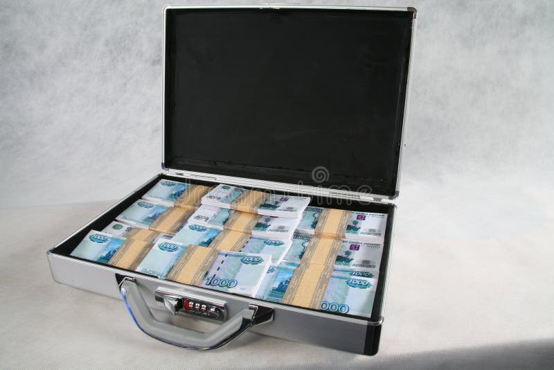 A suitcase full of money stock image. Image of green 61024335