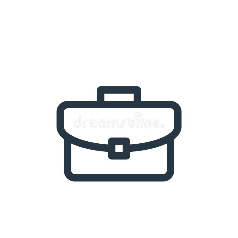 Suitcase icon vector from ethics concept. Thin line illustration of suitcase editable stroke. suitcase linear sign for use on web stock illustration