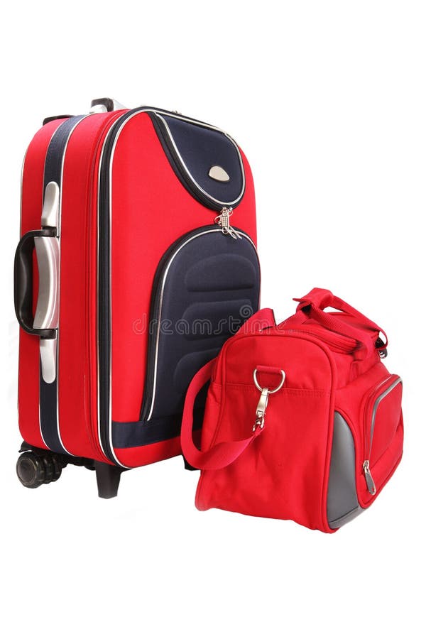 Suitcase or Luggage on Conveyor Belt in the Airport Stock Photo Image