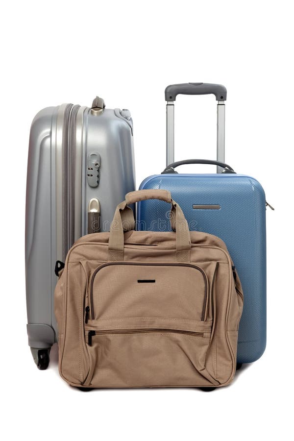 Luggage Consisting of Large Suitcases Rucksacks and Travel Bag Stock