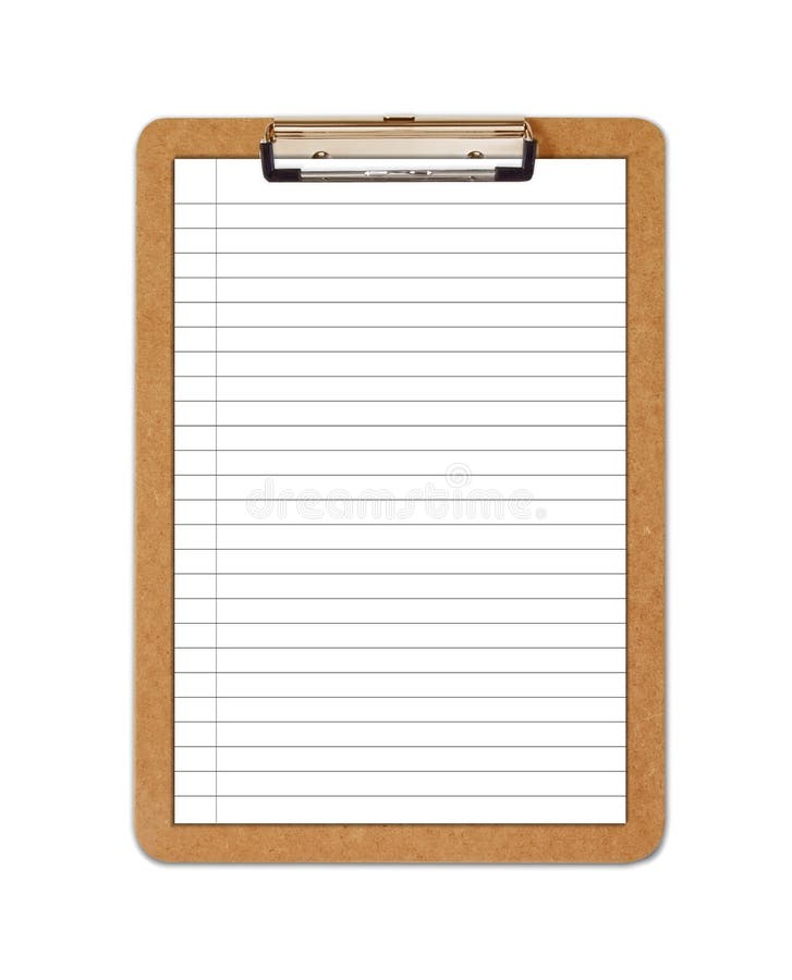 An image showing a clipboard or clip board with an A4 sheet of letterhead paper with black line rules printed on the white paper. An image showing a clipboard or clip board with an A4 sheet of letterhead paper with black line rules printed on the white paper.