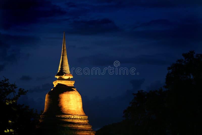 Sukhothai Thailand at night