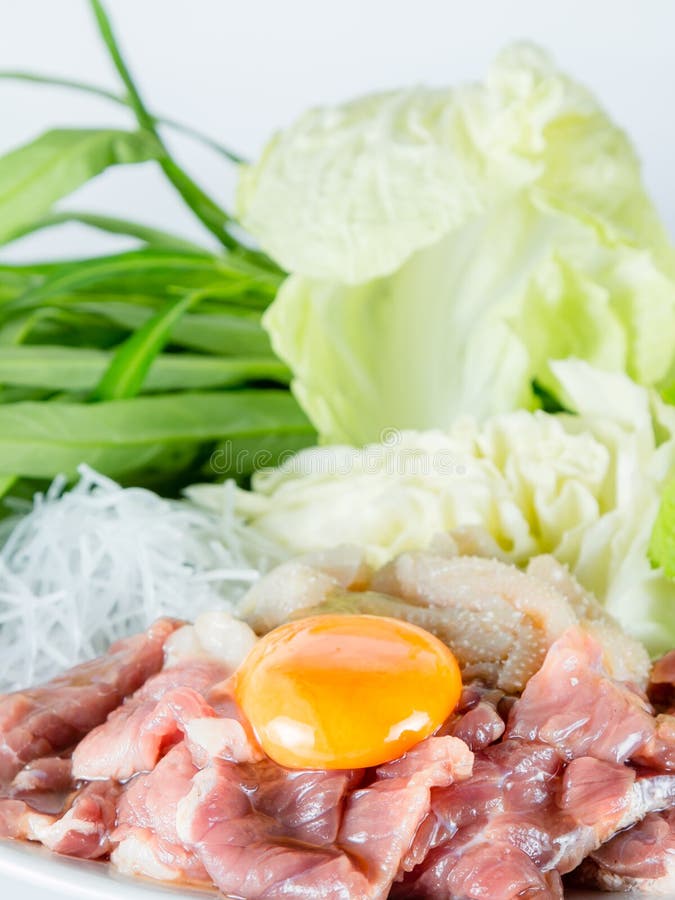 Sukiyaki Beef Set Menu, Hot Pot, Shabu Stock Image Image of healthy
