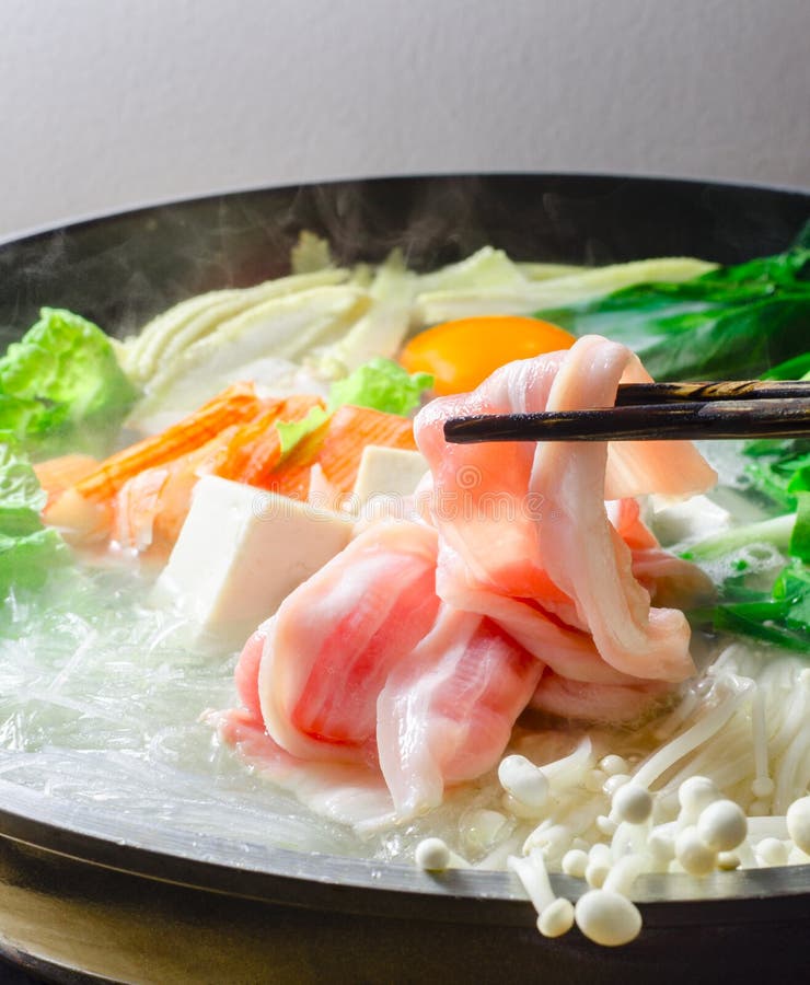 Sukiyaki stock photo. Image of sukiyaki, meat, ingredient - 65725378