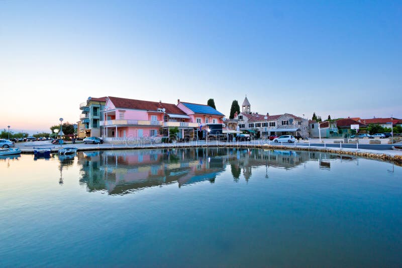 Sukosan adriatic village waterfront view