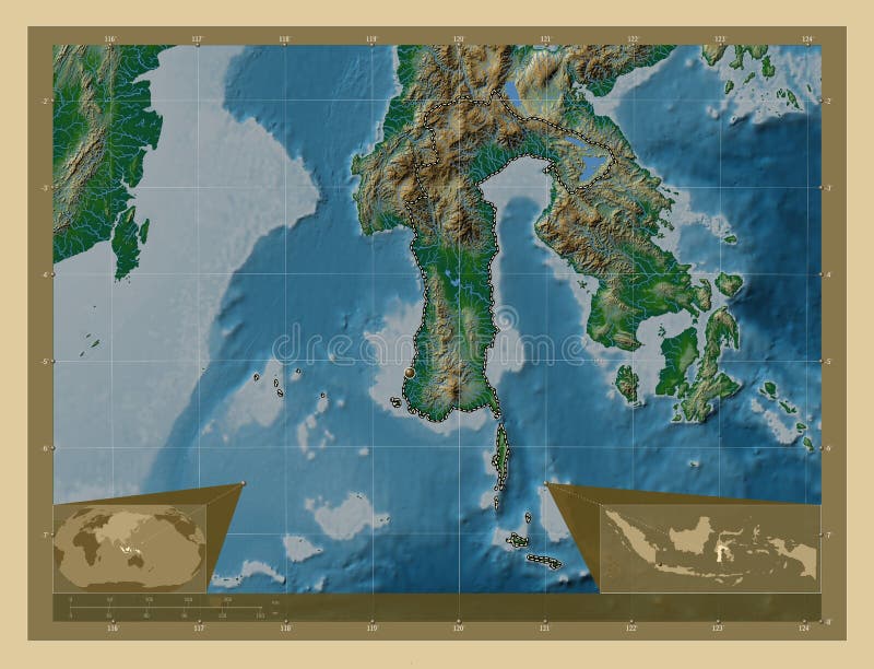 Map Indonesia Sulawesi Selatan Stock Illustrations – 57 Map Indonesia