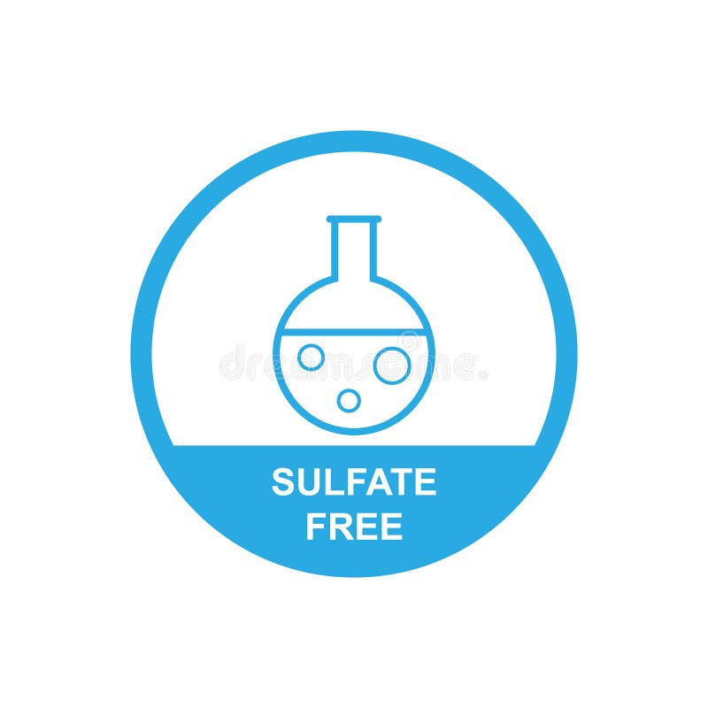 Sulfate free icon symbol simple design. Vector eps10