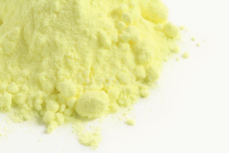 Sulfur powder stock image. Image of heap, industrial 43255129