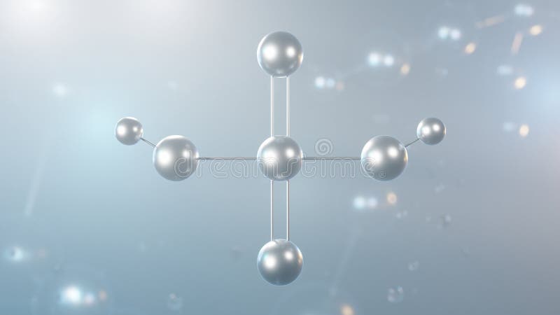 sulfuric acid molecular structure, 3d model molecule, sulphuric acid, structural chemical formula view from a microscope stock illustration