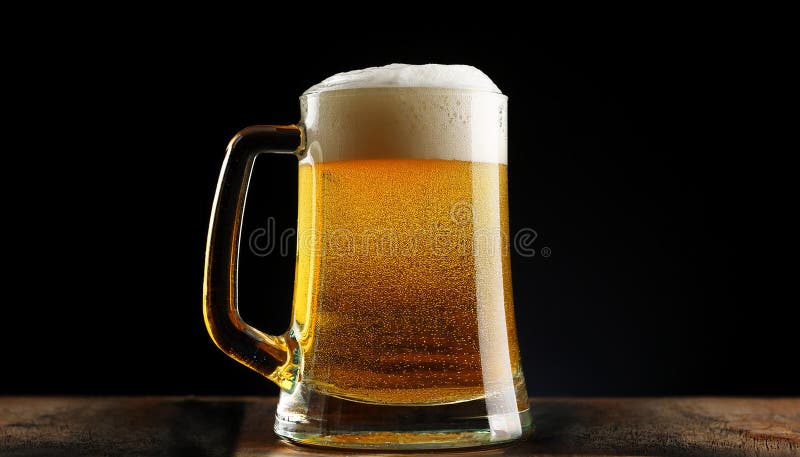 Sulla birre nera illustrazione vettoriale