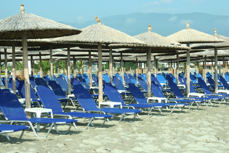 Sulla Spiaggia in Grecia, I NEI Pori Immagine Stock - Immagine di sole ...