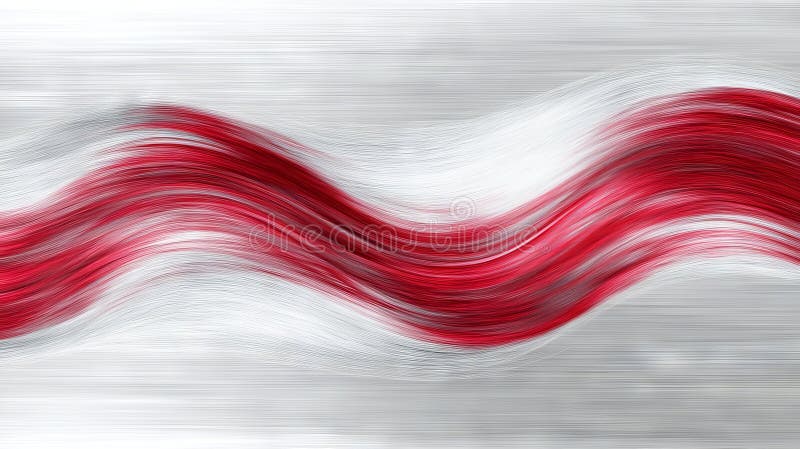 Sullo sfondo di una tupa smorzata, un quadro astratto testurizzato con linee d'argento e rosse incarna la forza fotografia stock libera da diritti