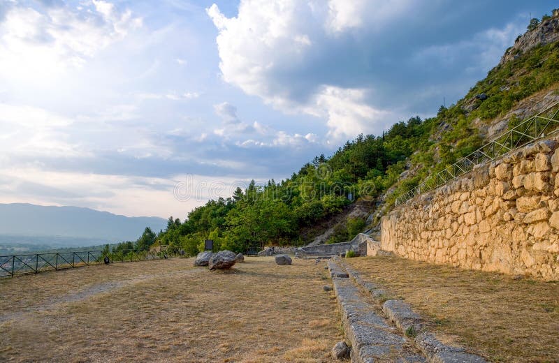 Sulmona stock photo. Image of morrone, ruins, outdoor - 83525260