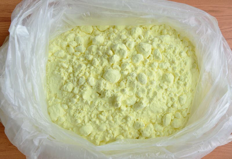 Sulfur, or sulphur, powder stock image. Image of ingredient 73665091