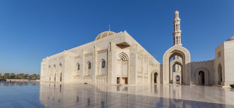 Sultan Qaboos Grand Mosque, Muscat, Oman stock photography Sultan Qaboos Grand Mosque, Muscat, Oman stock photography