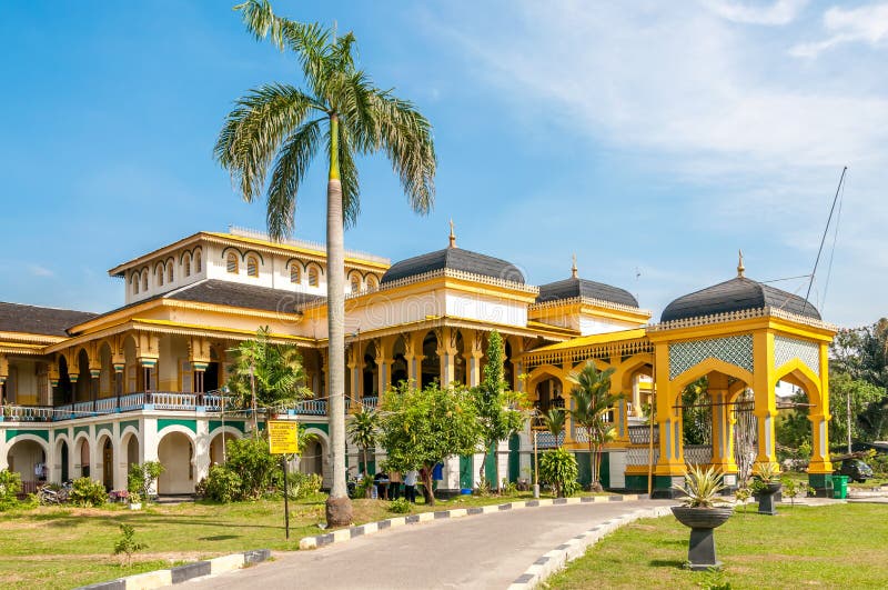 Sultans Palace in Medan stock photo. Image of traveling 31776472