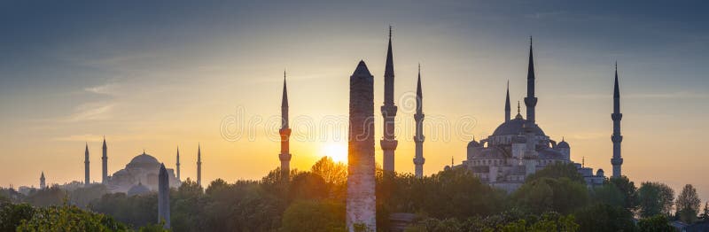 Sultanahmet Camii/голубая мечеть, Стамбул, Турция стоковые фотографии rf