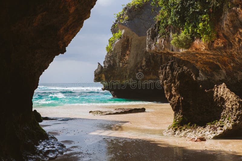 Suluban Beach, Bali, Indonesia Stock Photo - Image of holiday, green