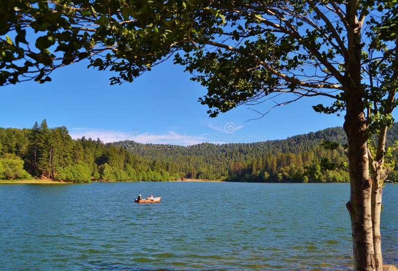 SUMMER AFTERNOON BOATING ON THE LAKE