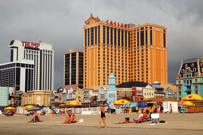 Summer at the Atlantic City Beach Editorial Stock Photo Image of