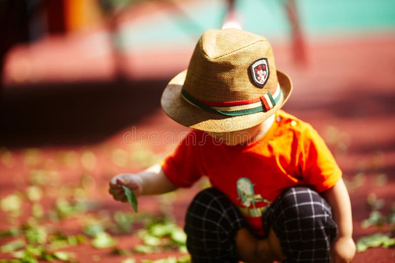 Summer baby boy stock photo. Image of playground, portrait 55210046