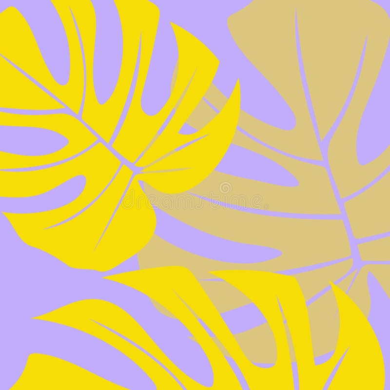 Summer Background Pattern Monstera belässt Design Template Illustration lizenzfreie abbildung
