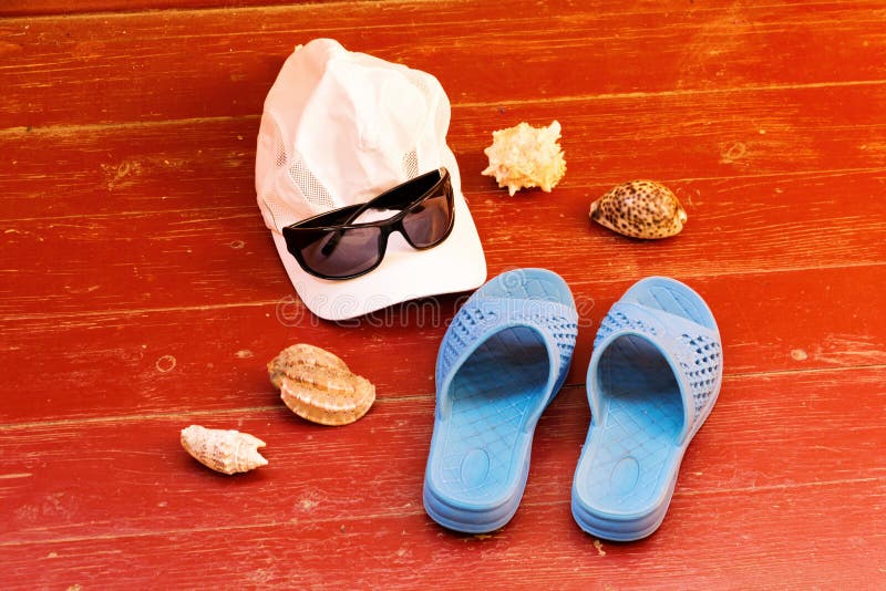 Summer Vacation Items and Accessories Stock Photo Image of ball