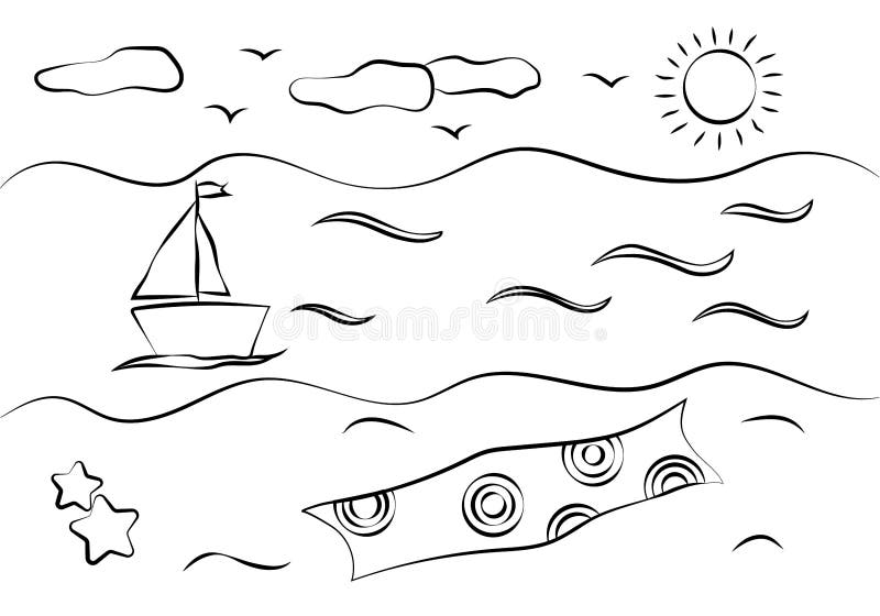 Sea Child Drawing Stock Illustrations 13 212 Sea Child Drawing Stock Illustrations Vectors Clipart Dreamstime