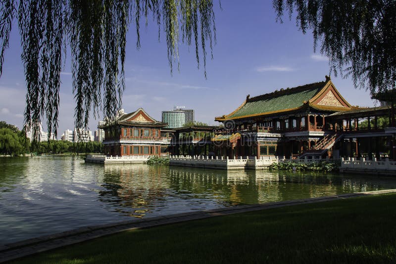 Summer in Beijing Longtan Park Editorial Stock Photo - Image of china ...