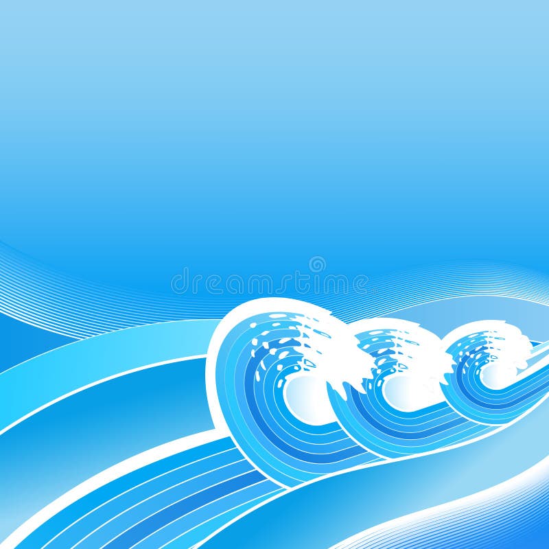 Summer business waves background