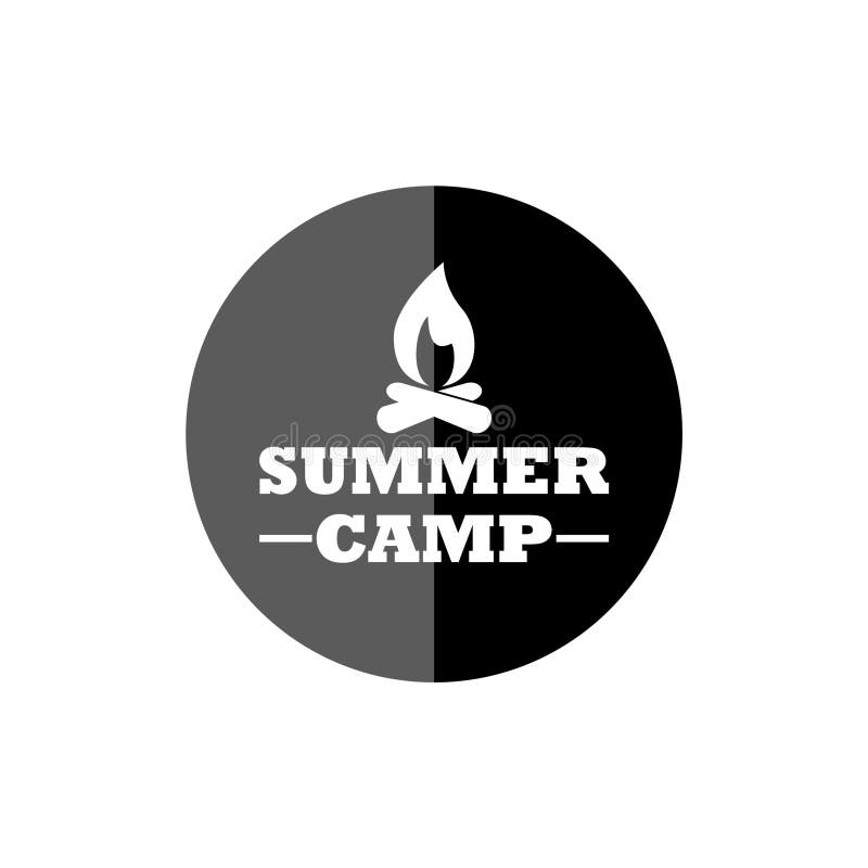 Download Summer camp icon or logo stock vector. Illustration of ...