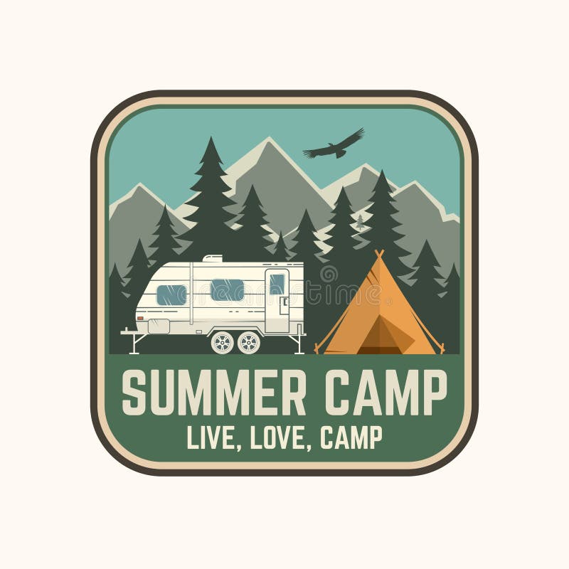 Download Summer Camp. Vector Illustration. Concept For Shirt Or ...