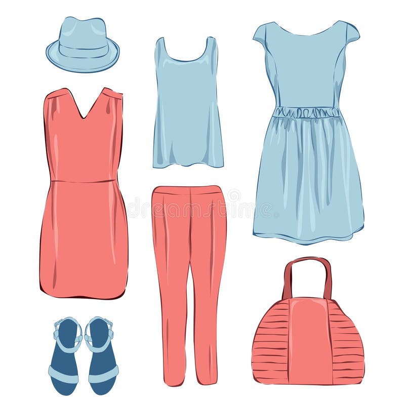 Summer Clothes Stock Illustrations – 85,279 Summer Clothes Stock ...