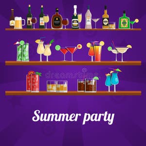 Summer Cocktail Stock Vector Illustration Of Cold Cafe 31176179