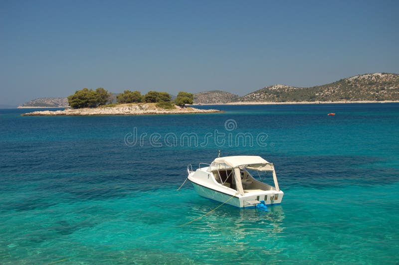 Gorgeous summer landscape of Croatia royalty free stock photo