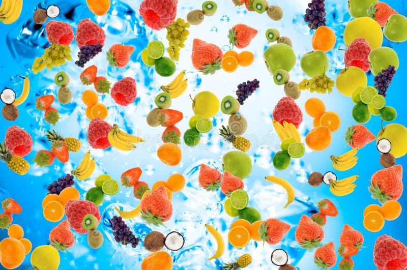 Abstract fresh summer fruit concept for backgrounds