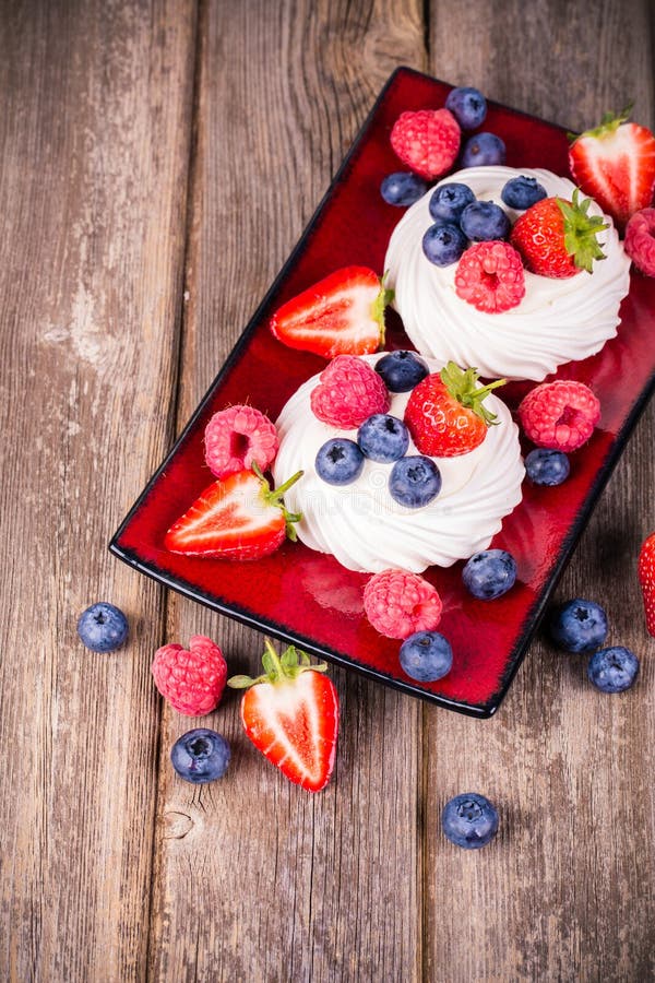 Summer fruit platter stock photo. Image of fresh, meringue 32686226