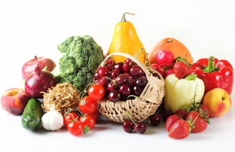 Summer fruits and vegetables