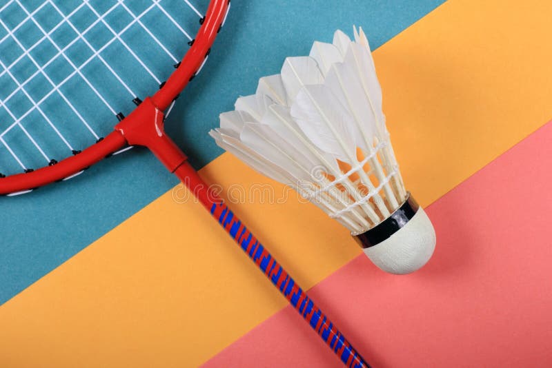 Download Summer Fun Minimal Concept. Top View On Badminton Racket ...