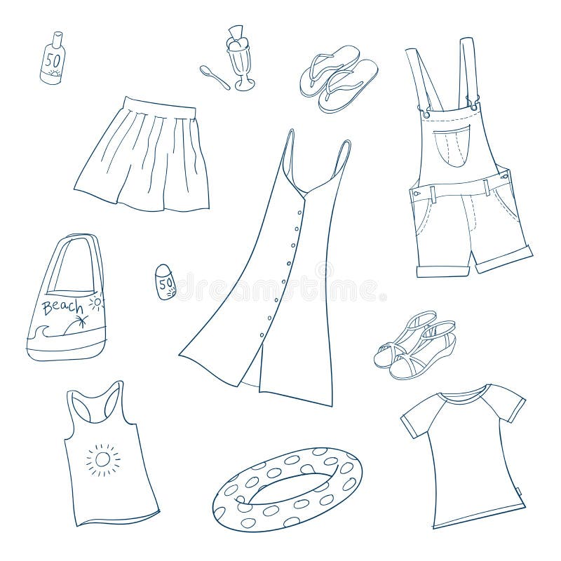 49,716 Summer Clothes Outline Images, Stock Photos, 3D objects