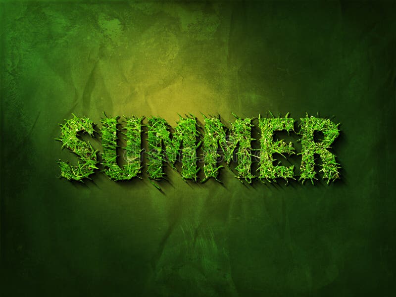 Summer in grass-font